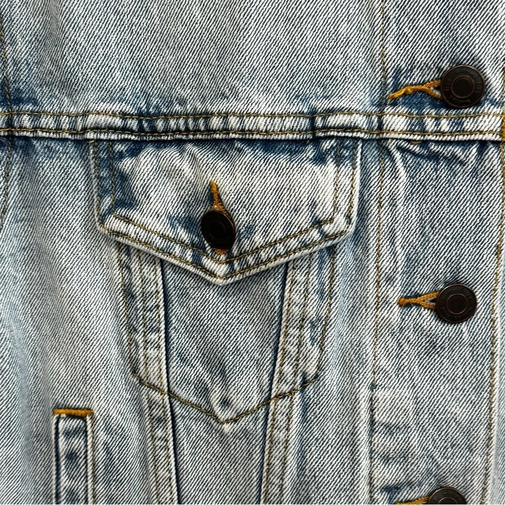 Wilfred Free Acid Wash Trucker Style Denim Jacket XXS Like New